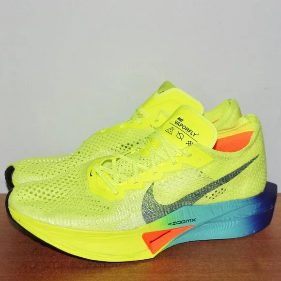 Nike ZoomX VaporFly Next% 3 Running Shoes Volt Fast Pack Men 6.5 7.5 8
